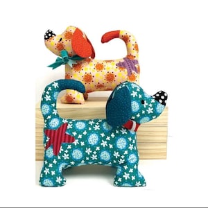 LUCKY and Lola-Dog Pincushion Pattern-Jennifer Heynan Creative