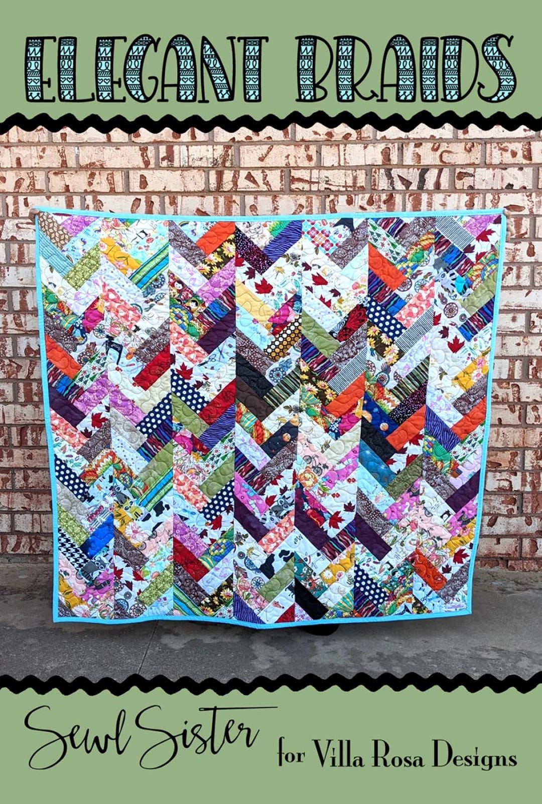 PDF Quilt Pattern Download: Villa Rosa Elegant Braids-sewl Sister - Etsy