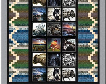 PDF Quilt Pattern-Back Country Quilt Pattern-Quilting Renditions- Instant Download Pattern