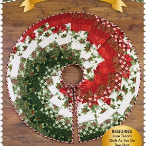 Bargello Christmas Tree Skirt-Christmas Tree Skirt Pattern-Shabby Fabrics