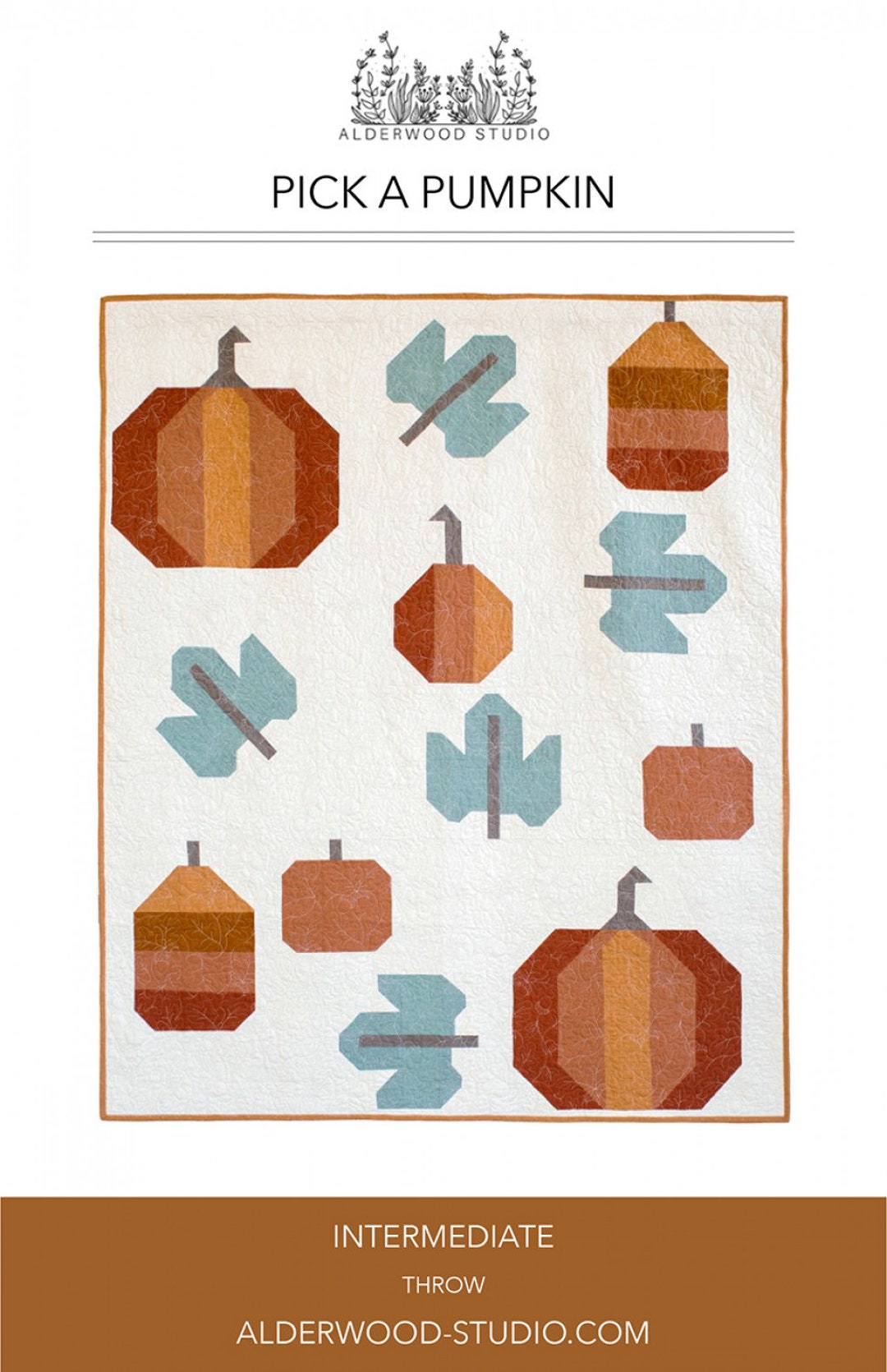 Pick a Pumpkin Quilt Pattern by Alderwood Studio Patterns Amber Elliot ...