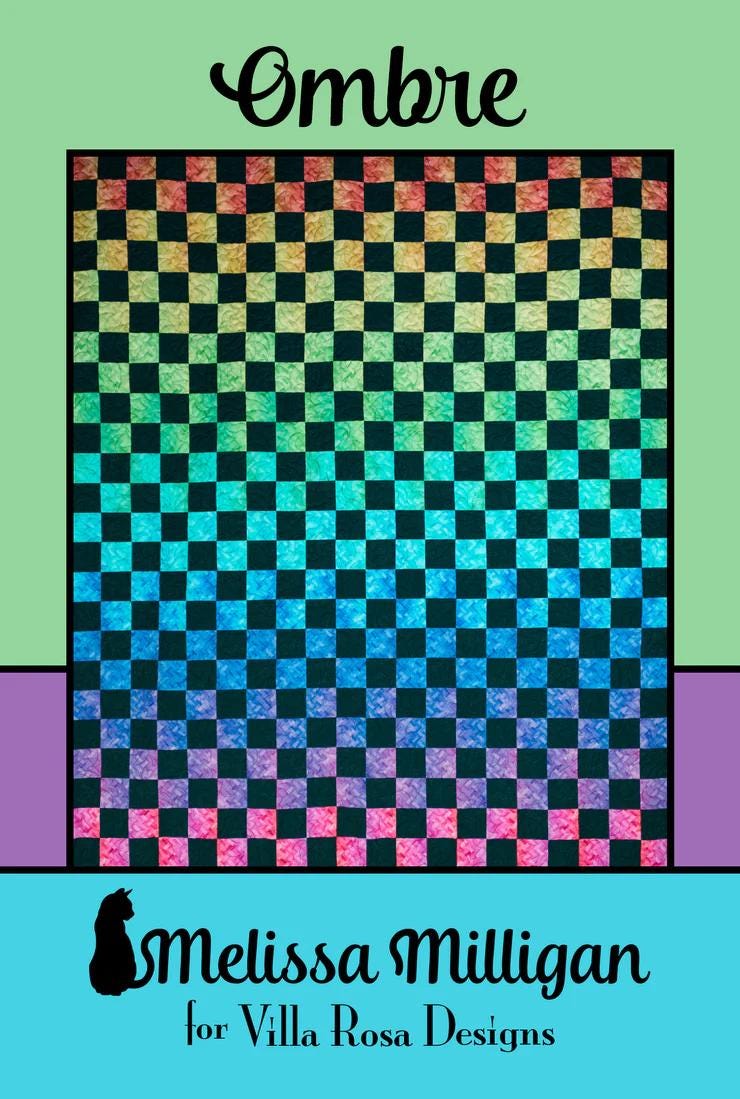 Ombre PDF Quilt Pattern-villa Rosa Instant Download Quilt Pattern - Etsy