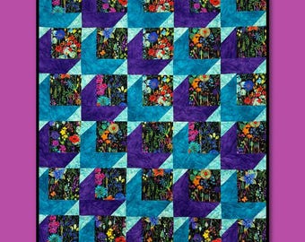 Modello trapunta ballerina PDF – Modello trapunta stampabile a tema di Villa Rosa Designs – Trapunta facile da gettare