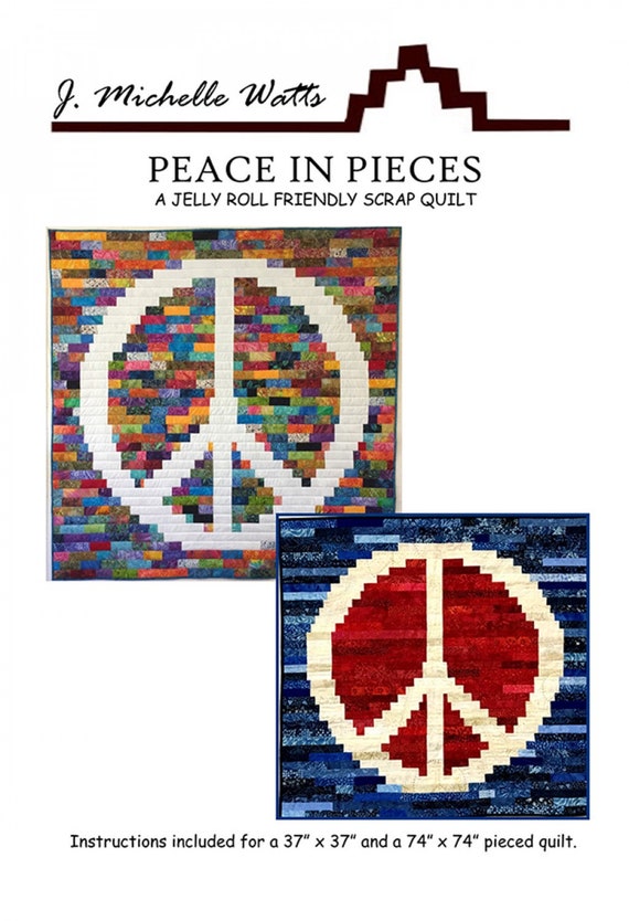 PEACE IN Piecesquilt Patternj Michelle Watts Designs Etsy