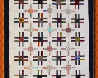 Hopscotch Quilt Pattern: Pieced Scrappy Design (PDF Pattern)