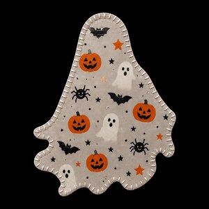 PDF d'appliqué fantôme – normal et inversé | Modèle de couture d'Halloween