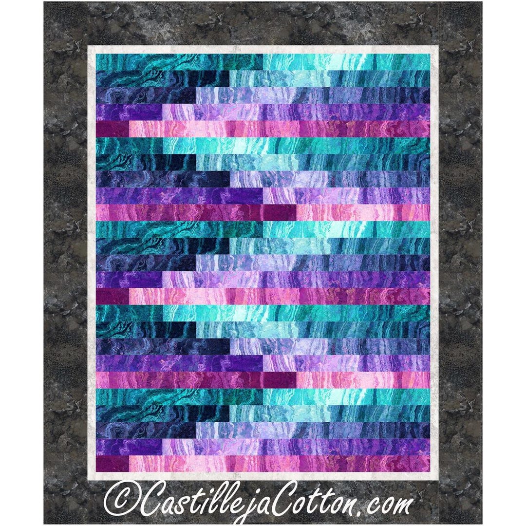 Ombre Bars PDF Quilt Pattern - Digital Download Lap Size | Advanced ...