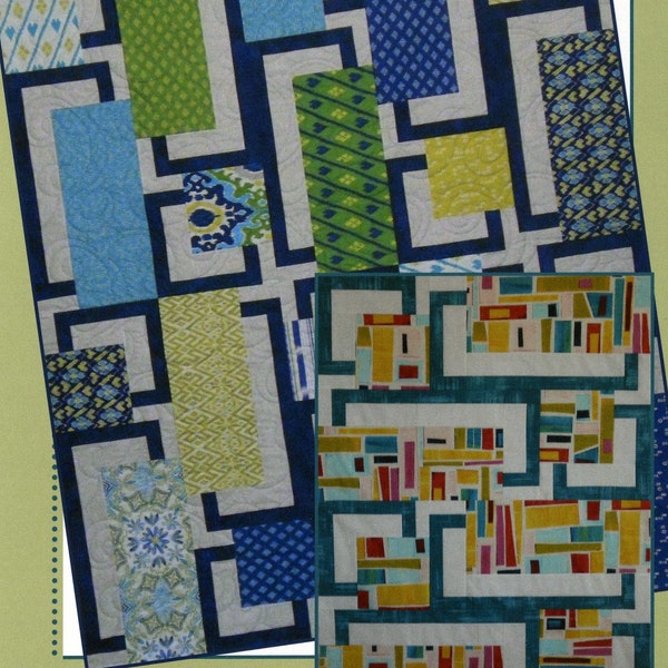 BQ4 Quilt Pattern-Maple Island Quilts-Large Block Quilt Pattern