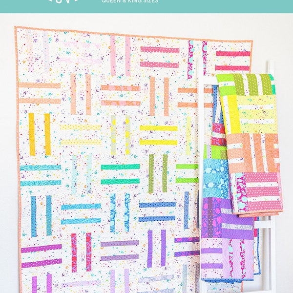 Cake Dash Quilt Pattern by Quilty Love Emily Dennis Layer Cake Friendly Pattern