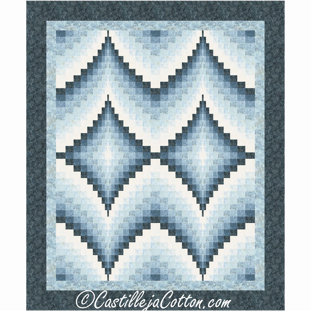 Queen Double Diamonds Quilt Pattern PDF Quilt Pattern-diane Mcgregor ...
