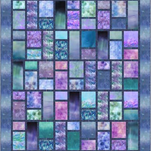 Broken Windows Quilt Pattern PDF Quilt Pattern-Pieced Quilt Pattern by Kari Nichols for Quilting Renditions
