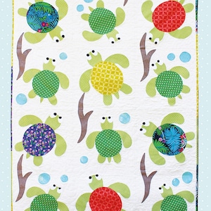 Sea Turtle Friends-Applique Quilt Pattern-Jennifer Heyden-Jennifer Jangles