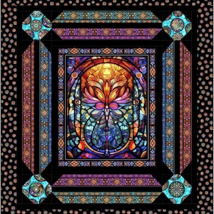 Sliders Quilt Pattern PDF Quilt Pattern-Panel Quilt Pattern by Kari Nichols for Quilting Renditions