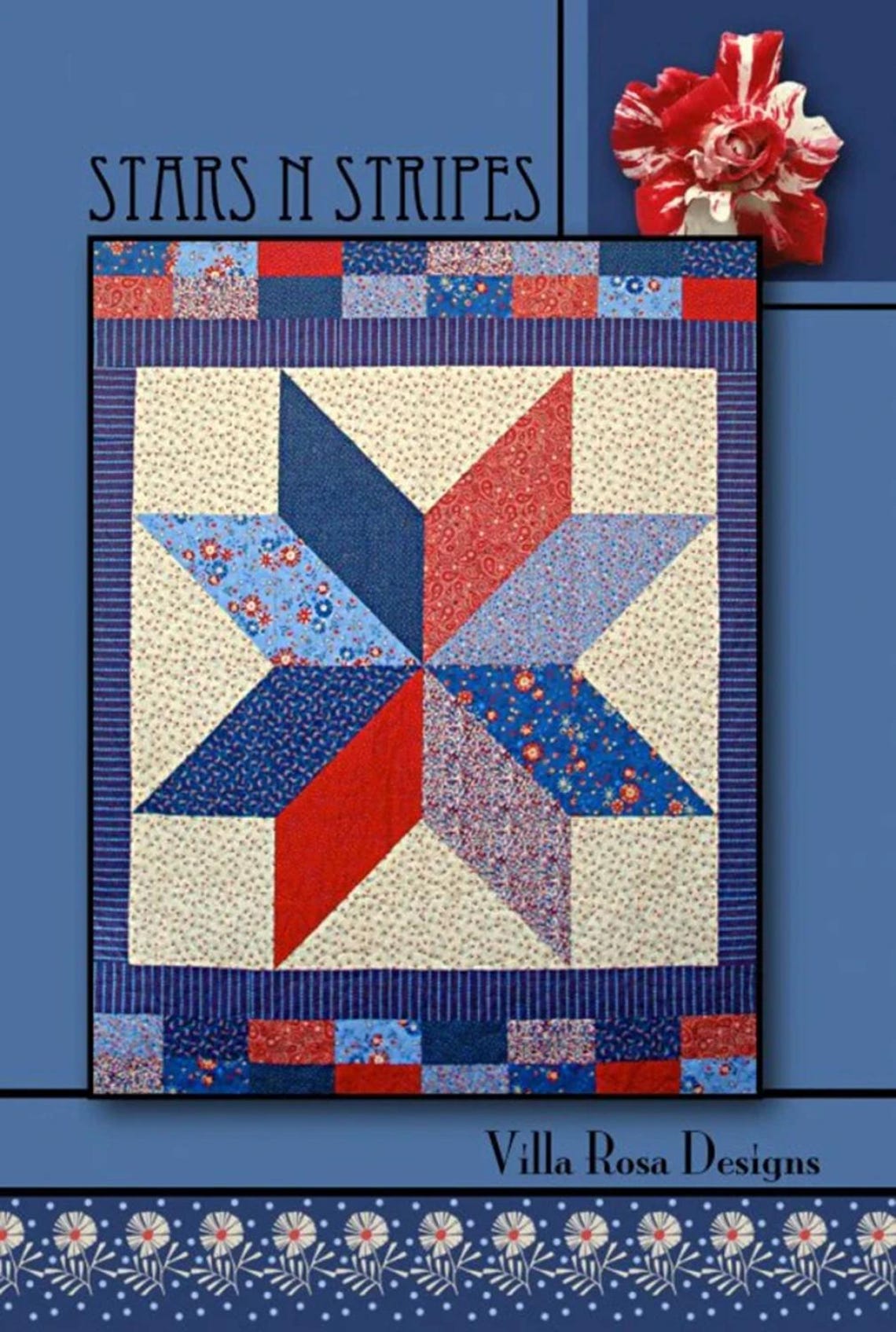 Patriotic Quilt Patterns: Villa Rosa Bundle (PDF Download) - Etsy