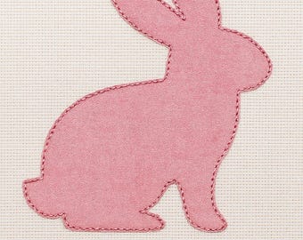 Sitting Rabbit Quilt Appliqué PDF Printable– PDF Template for Springtime Sewing & Craft Projects