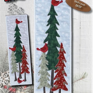 Cardinals in Winter Trees-Wall Hanging Quilt Pattern-Patch Abilities -Christmas Quilt Pattern