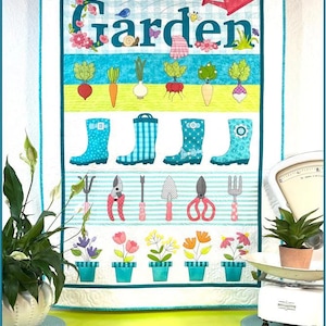 Garden Applique Quilt Pattern: Amy Bradley Design (PDF Pattern)