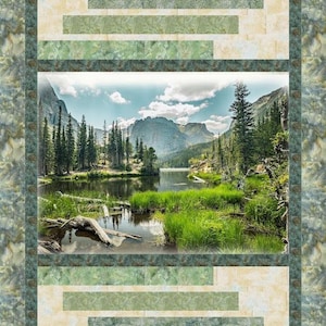PDF Quilt Pattern-Avenues Panel Quilt Pattern-Quilting Renditions- Instant Download Pattern