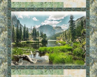 PDF Quilt Pattern-Avenues Panel Quilt Pattern-Quilting Renditions- Instant Download Pattern