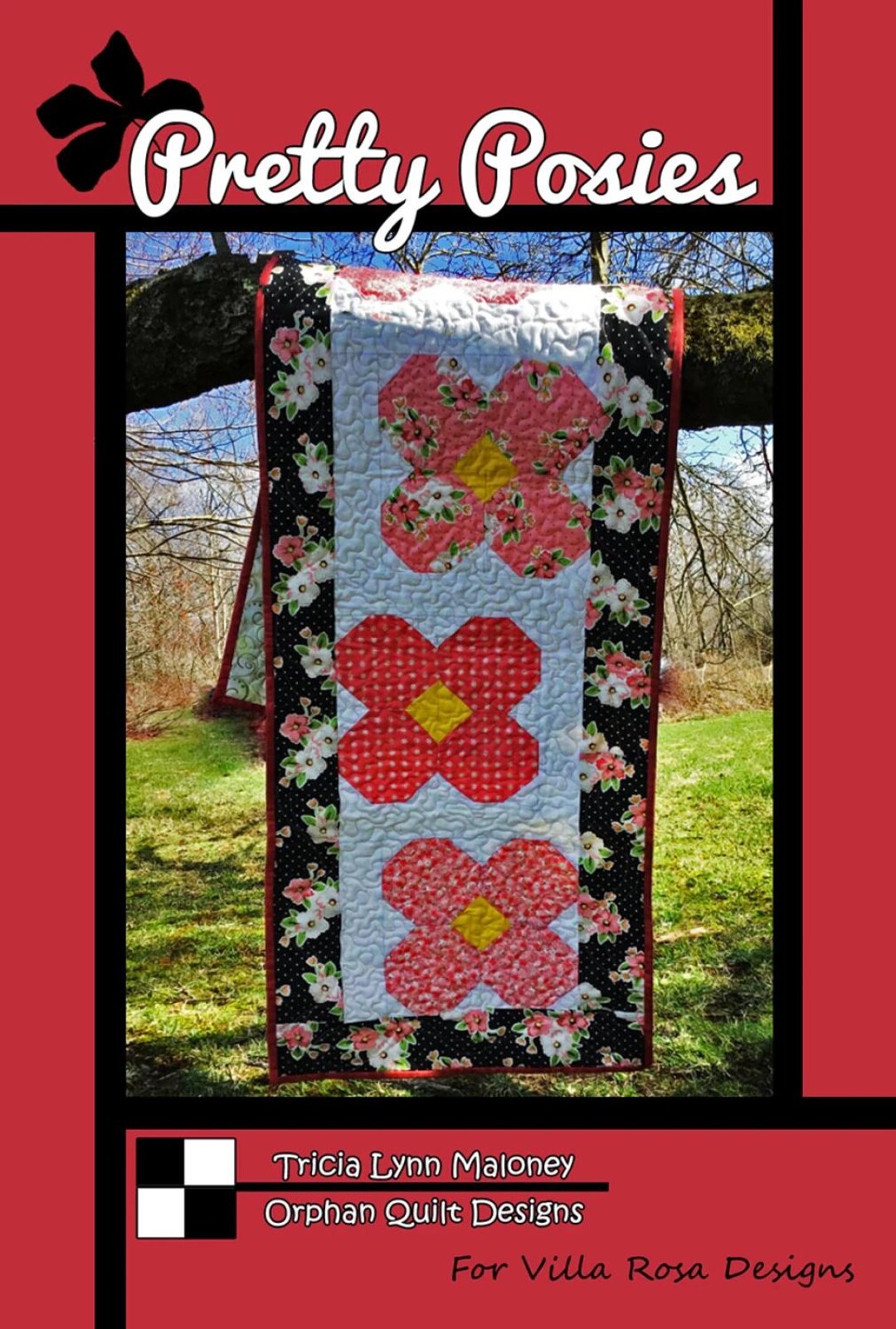 Floral Table Runner Quilt Pattern: Pretty Posies Design (PDF Pattern ...