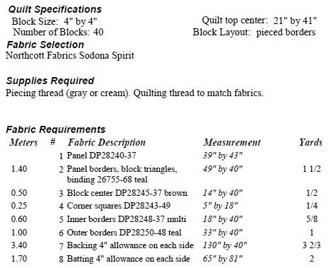 Sedona Desert Panel Quilt Pattern PDF Quilt Pattern-diane Mcgregor ...