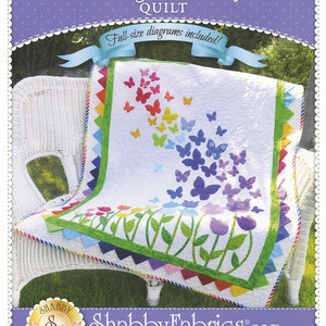 BLOOMING BUTTERFLIES-APPLIQUE Quilt Pattern* Shabby Fabrics Quilt Pattern
