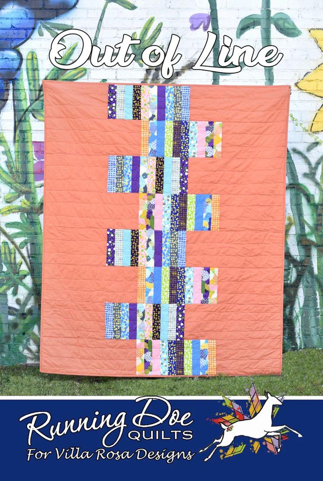 Out of Line PDF Quilt Pattern-villa Rosa Instant Download Quilt Pattern ...