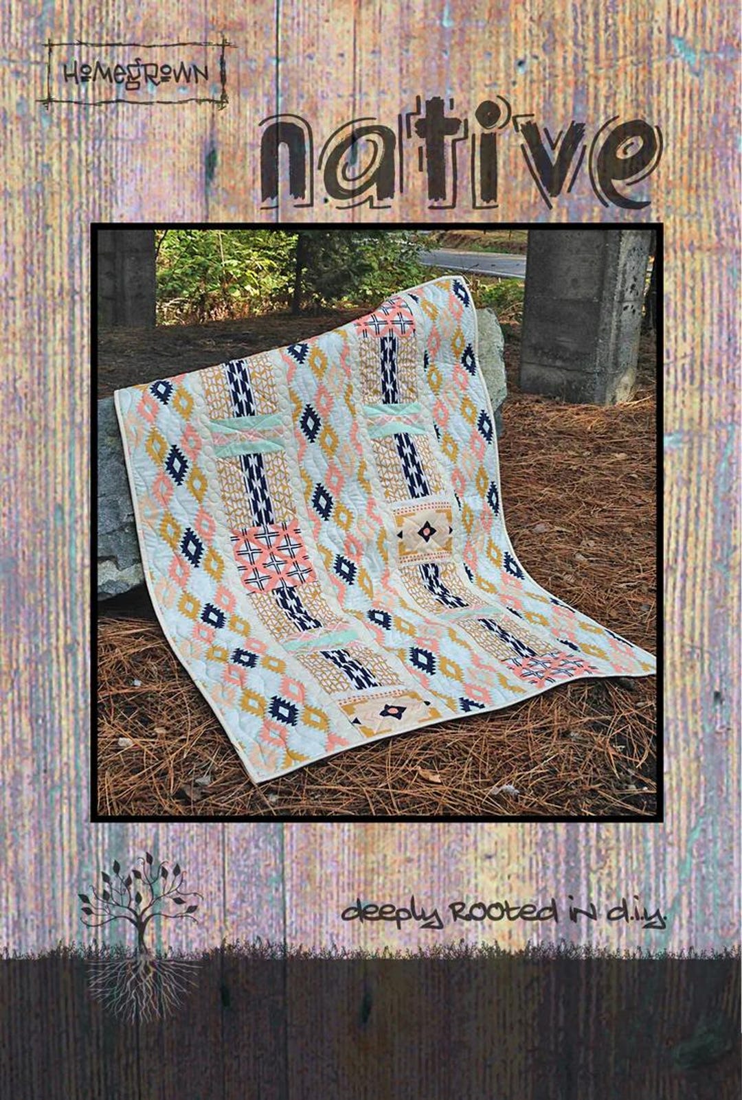 Native PDF Quilt Pattern-villa Rosa Instant Download Quilt Pattern - Etsy