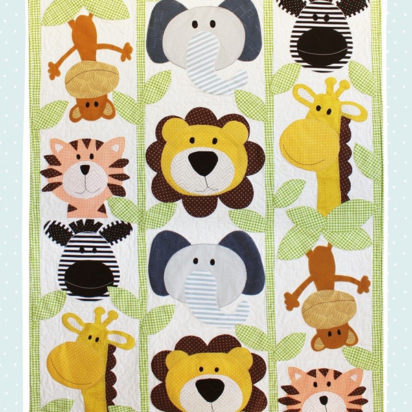 Jungle Buddies-Applique Quilt Pattern-Jennifer Heyden-Jennifer Jangles