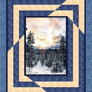 Reversal Quilt Pattern PDF Quilt Pattern-Panel Quilt Pattern by Kari Nichols for Quilting Renditions