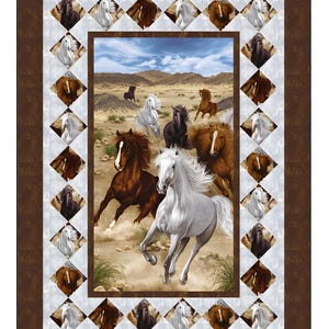Untamed Horses PDF Quilt Pattern-Diane McGregor-Castilleja Cotton