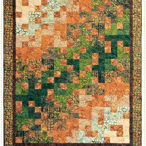 PDF DOWNLOAD Ambling Quilt Pattern PDF Quilt Pattern-Panel Quilt Pattern by Kari Nichols for Quilting Renditions