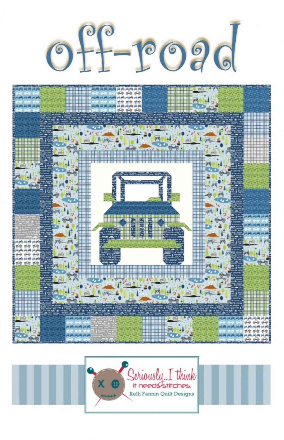 OFF Roadjeep Quilt Pattern Kelli Fannin Etsy