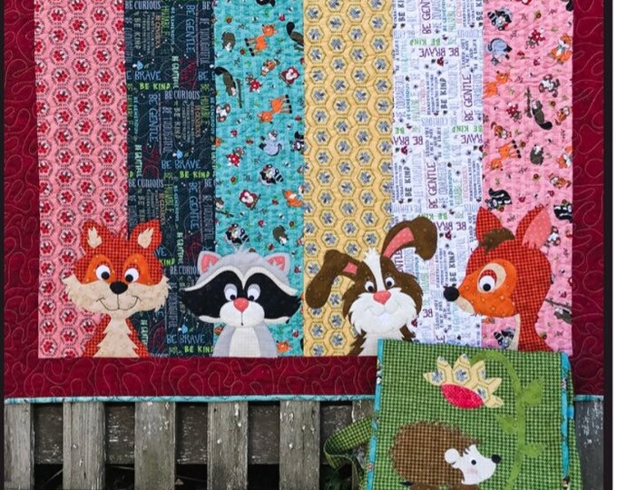 Woodland Critterquilt Pattern Childs Backpack Patternthe Whole