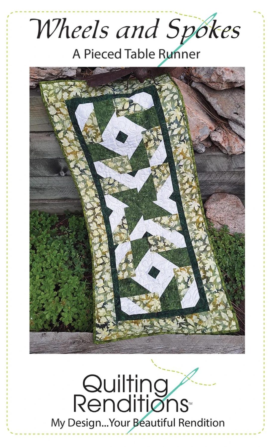 Wheels and Spokes Table Runner Pattern by Quilting Renditions-pieced ...