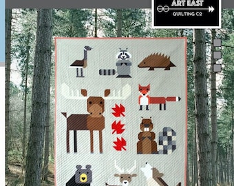Wonderful Woodland-Pieced Quilt Pattern-Art East