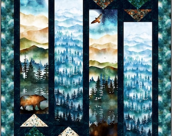 Ingots Quilt Pattern: Large Print Panel Design (PDF Pattern)