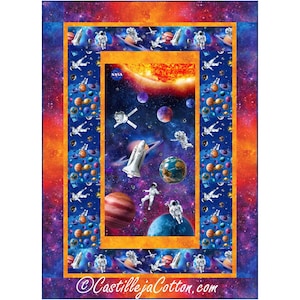Motif de courtepointe à panneaux Space Odyssey PDF - Diane McGregor - Coton Castilleja