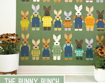 The Bunny Bunch-Quilt Pattern-Elizabeth Hartman-Pieced Quilt Pattern