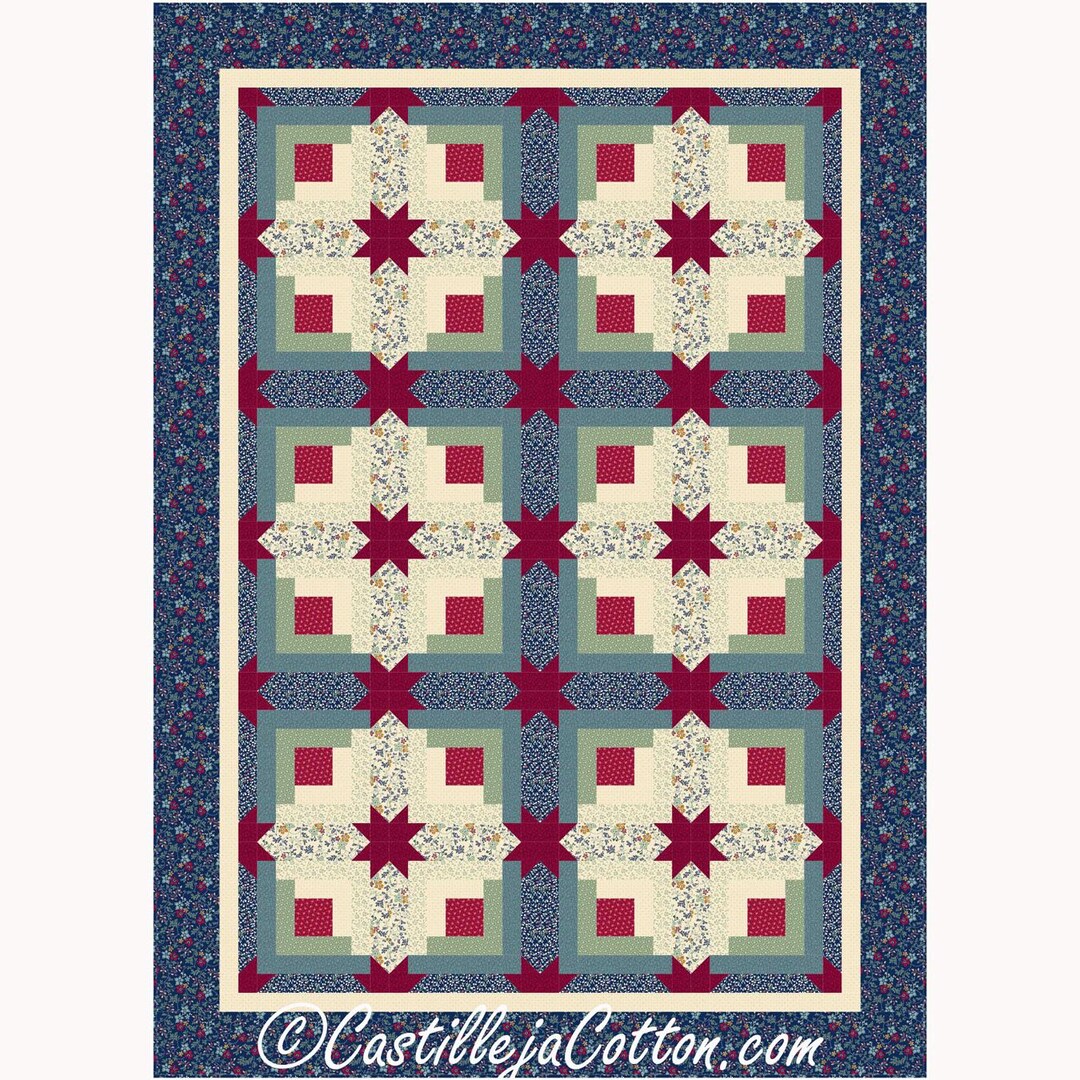 Log Cabin Stars Quilt Pattern PDF Quilt Pattern-diane Mcgregor ...