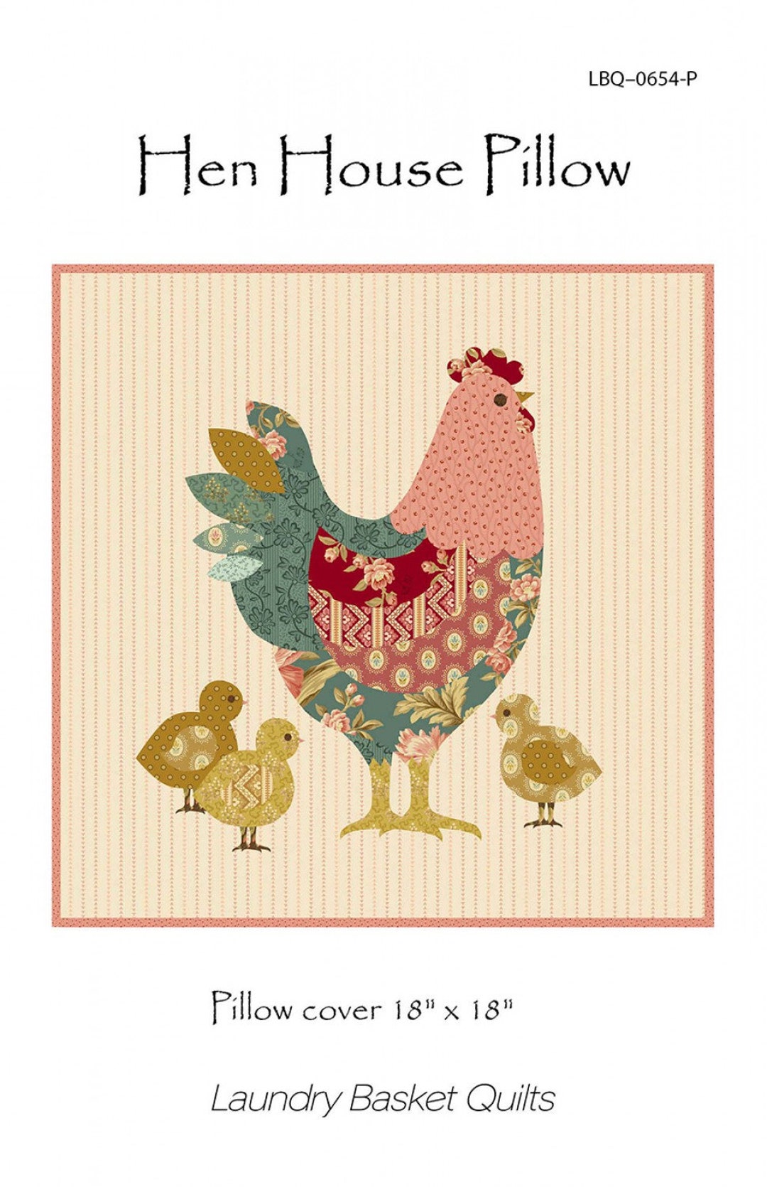 Hen House Pillow Cover Pattern by Edyta Sitarlaundry Basket Quilts Etsy