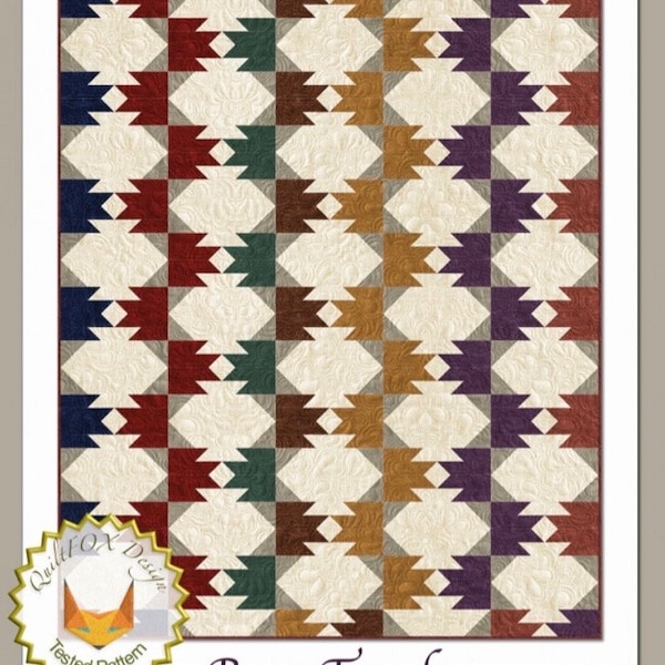 Bear Tracks-Quilt Pattern-QuiltFox-Judit Hajdu Quilt Pattern