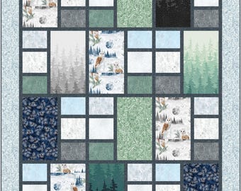 Divisions Quilt Pattern: Pieced Design by Kari Nichols (PDF Pattern)