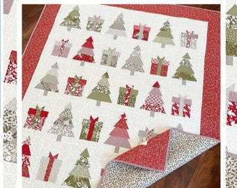 Christmas Wishes-Christmas Quilt Pattern-Fat Quarter Quilt Pattern-The Pattern Basket-Margot Languedoc