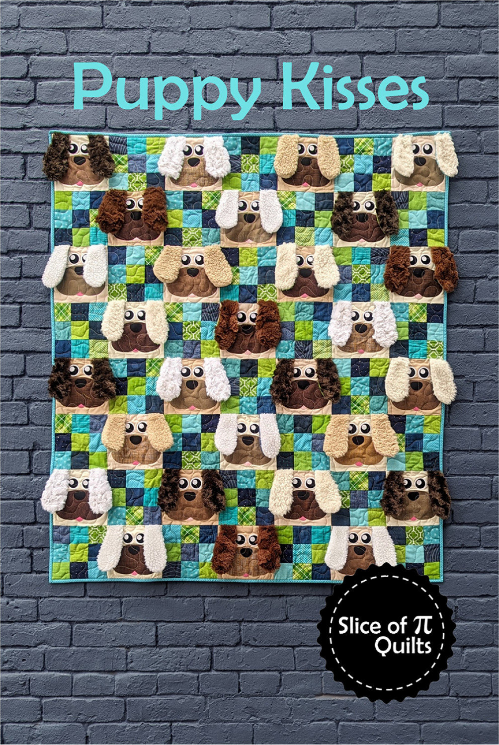 PDF Puppy Kisses Quilt Pattern by Slice of Pi Quilts baby Quilt Dog Puppies Cute Quilt Pattern Etsy