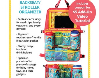 Backseat Babysitter 2.0-Backseat/Stroller Organizer Pattern-By Annie