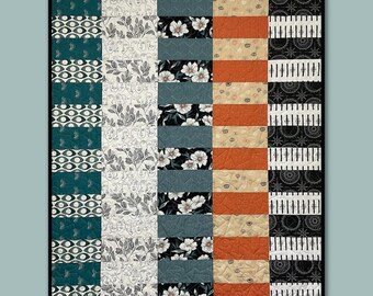 Celestial Quilt PDF Pattern: Fat Quarter Friendly Lap Quilt (48” x 60”)
