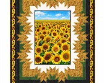Framed Sunshine Quilt Pattern PDF Quilt Pattern-Pine Tree Country Quilts-Sandy Boobar-Sue Harvey