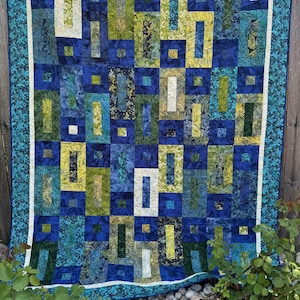 Exclamation Quilt Pattern PDF Quilt Pattern-Pieced Quilt Pattern by Kari Nichols for Quilting Renditions