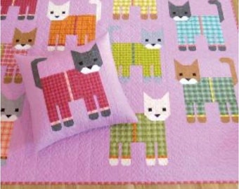 Cats In Pajamas Quilt Pattern-Elizabeth Hartman-Pieced Quilt Pattern
